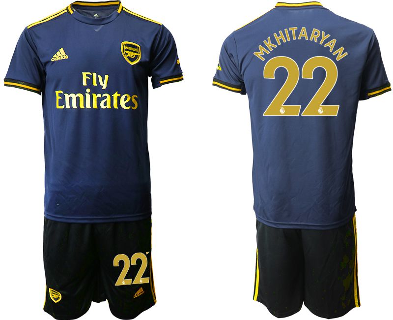 Men 2019-2020 club Arsenal away #22 blue Soccer Jerseys